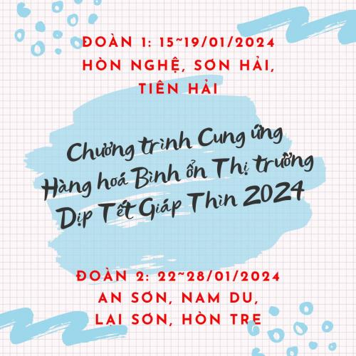 Chương Trình Cung Ứng Hàng Hóa Bình Ổn Thị Trường Dịp Cuối Năm 2023 Và Tết Nguyên Đán Giáp Thìn Năm 2024